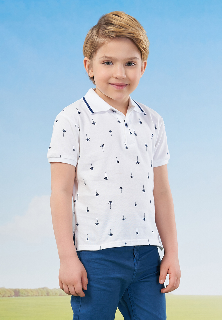 

Поло детское Max&jessi SS21C57001425 белый р.98, SS21C57001425