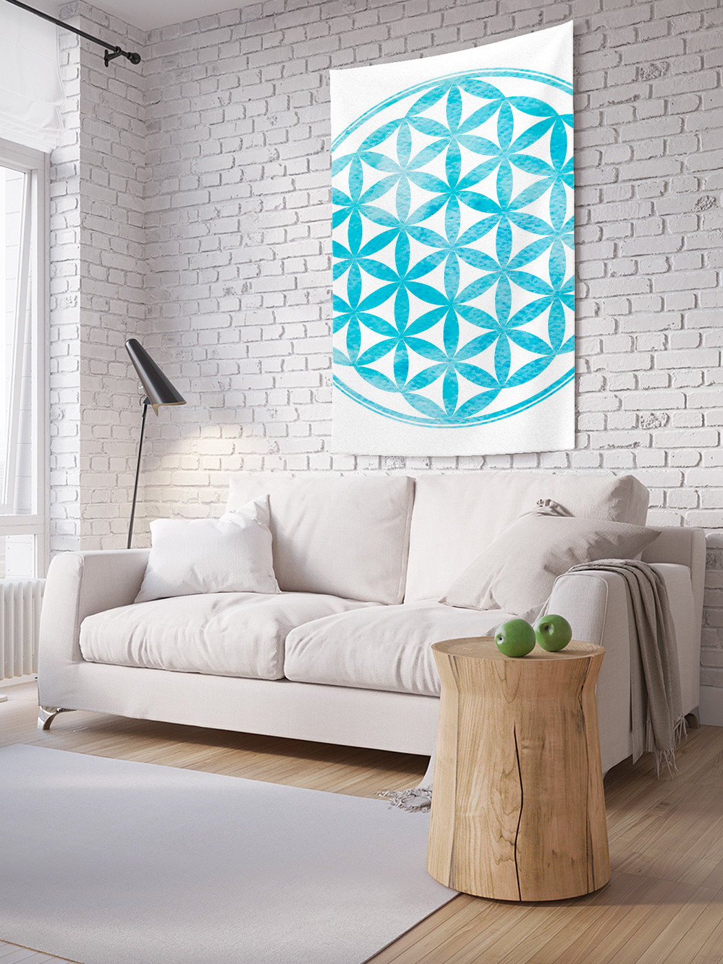 

Вертикальное фотопанно на стену JoyArty Круглая цветочная решетка 100x150 см, Круглая цветочная решетка