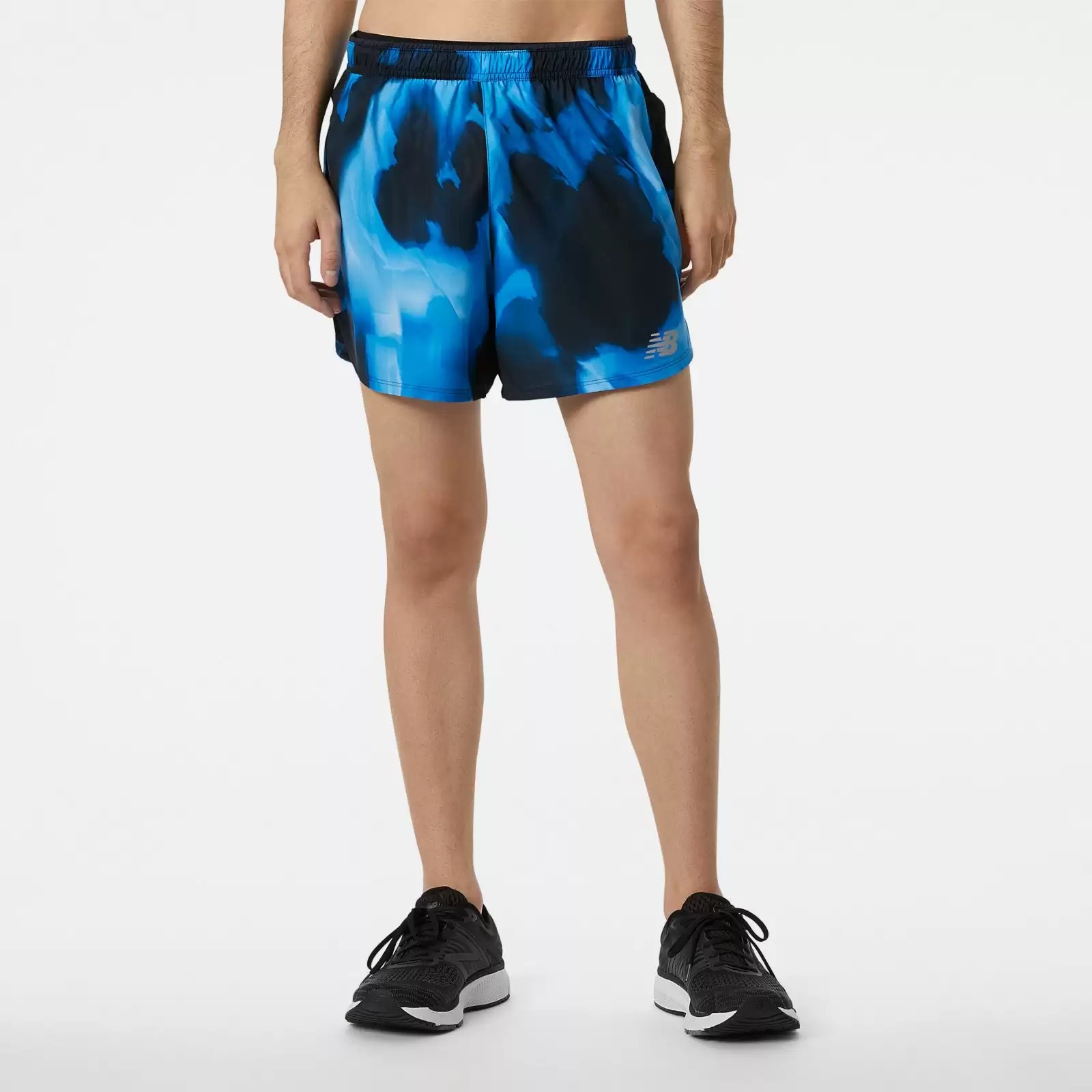 

Шорты мужские New Balance Printed Impact Run 5 Inch Short синие M, Printed Impact Run 5 Inch Short