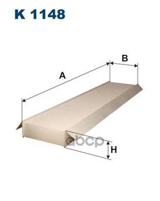 фото Фильтр салона filtron k1148 ford mondeo 00-, jaguar x-type 01- станд filtron арт. k1148
