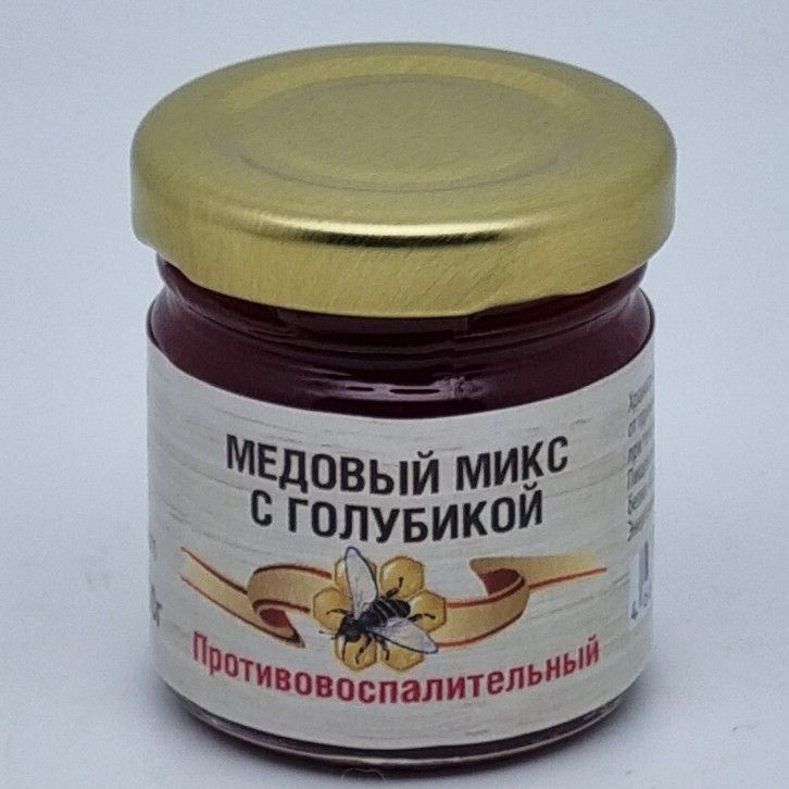 

Мед Кладовая Кавказа микс голубика Противовоспалительный, 50 г