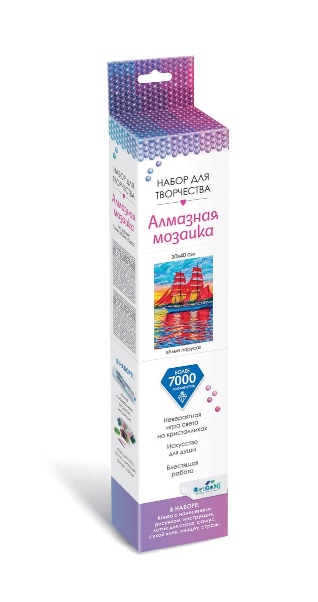 

Алмазная мозаика Origami Алые паруса, 30х40 см, Алые паруса