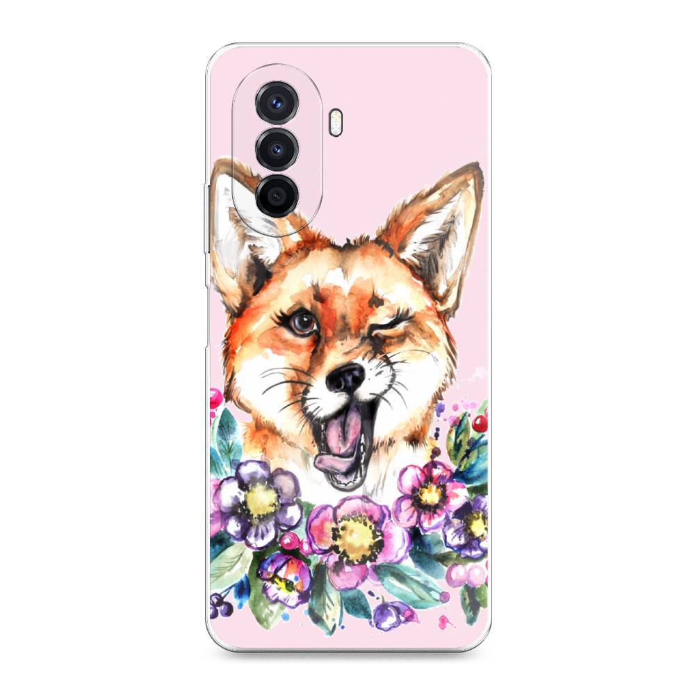 

Чехол Awog на Huawei Nova Y70 "Подмигивающая лиса", Разноцветный, 6109150-10