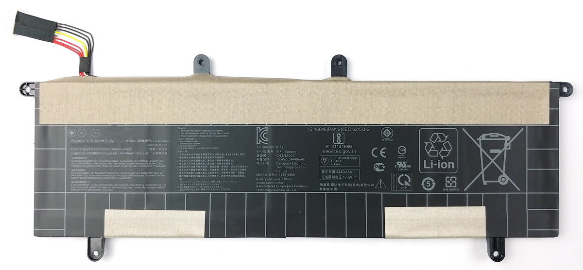 

Аккумулятор OEM для Asus ZenBook Duo UX482 (C41N2004) 15.4V 70Wh, для Asus ZenBook Duo UX482 (C41N2004)