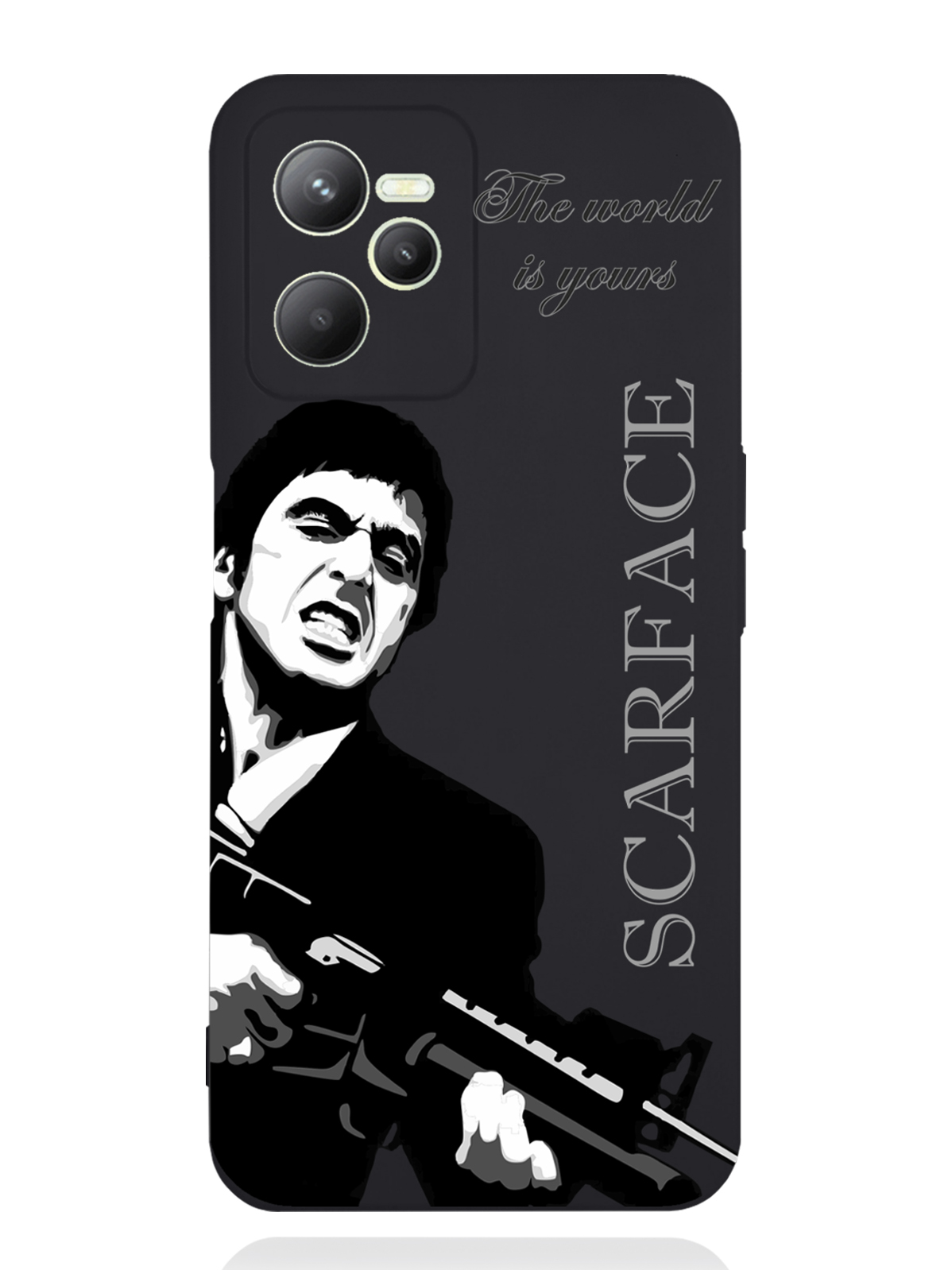 фото Чехол musthavecase realme c35 scarface tony montana лицо со шрамом