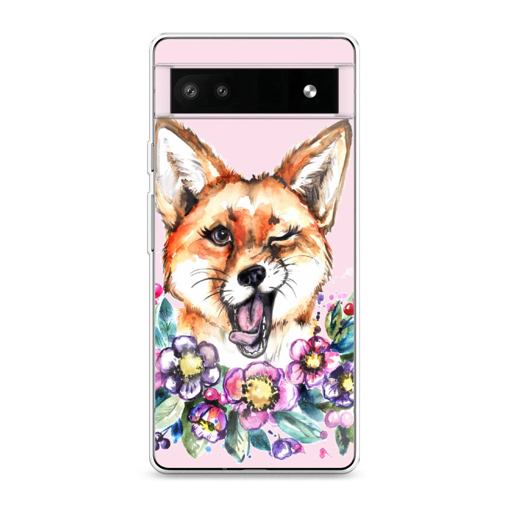 

Чехол Awog на Google Pixel 6A "Подмигивающая лиса", Разноцветный, 271150-10