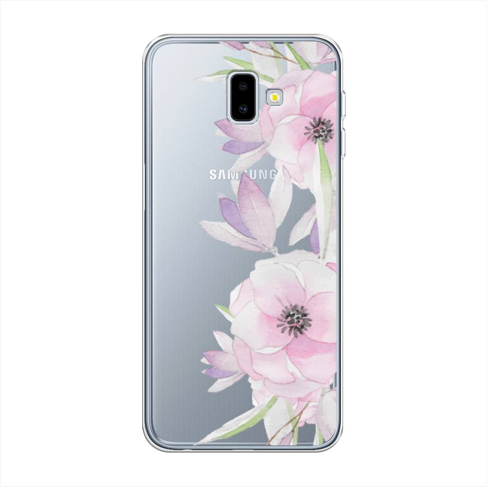 

Чехол Awog на Samsung Galaxy J6 Plus 2018 "Нежные анемоны", Разноцветный, 26950-8