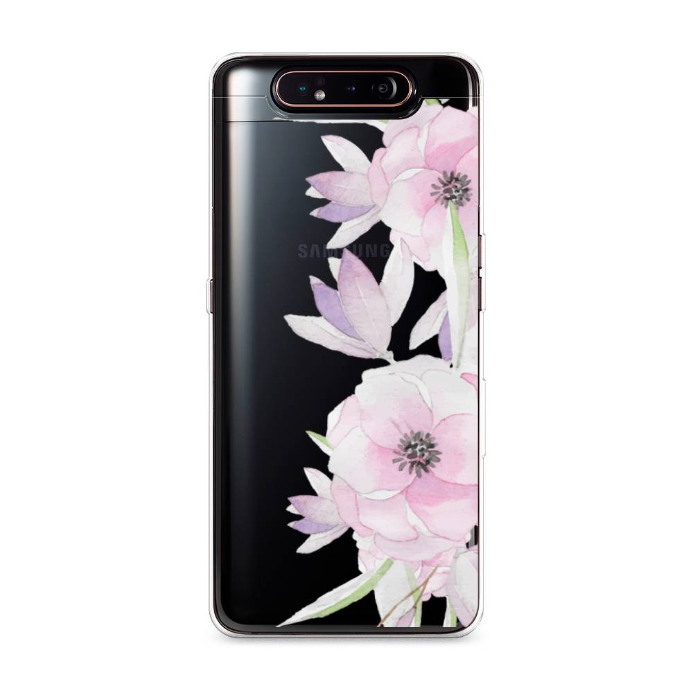 

Чехол Awog на Samsung Galaxy A80 "Нежные анемоны", Разноцветный, 28350-8