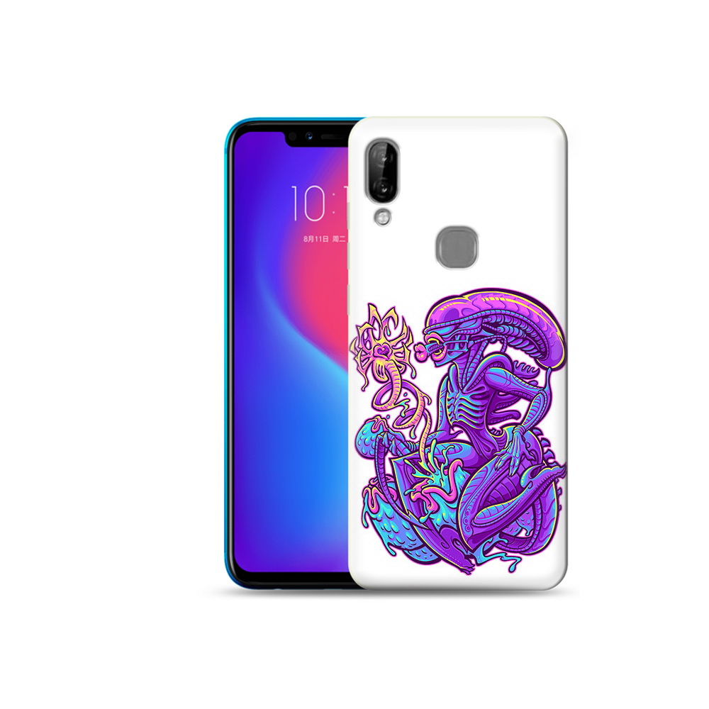 

Чехол MyPads Tocco для Lenovo S5 Pro чужой фиолетовый цвет, Прозрачный, Tocco
