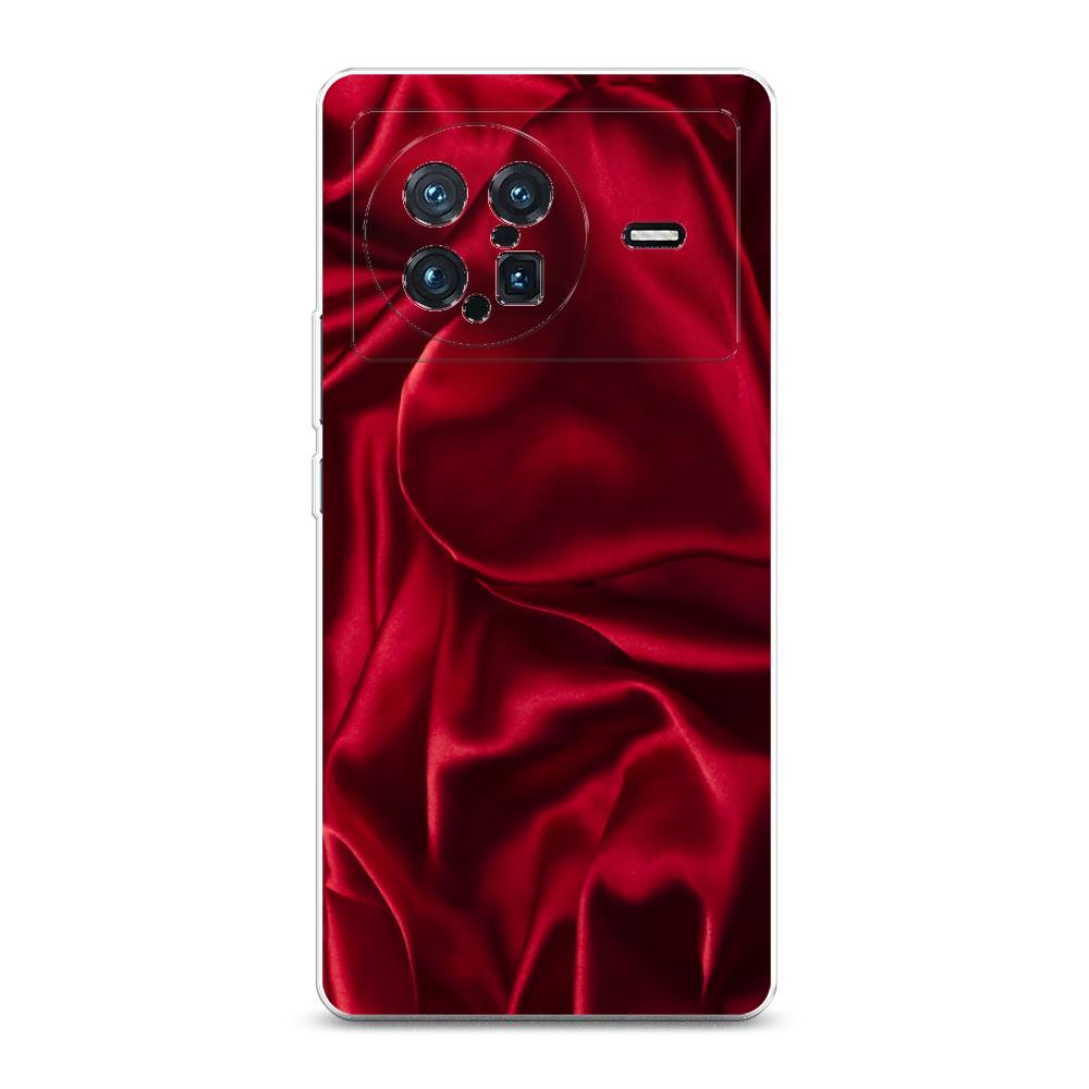 фото Силиконовый чехол "текстура красный шелк" на vivo x note awog