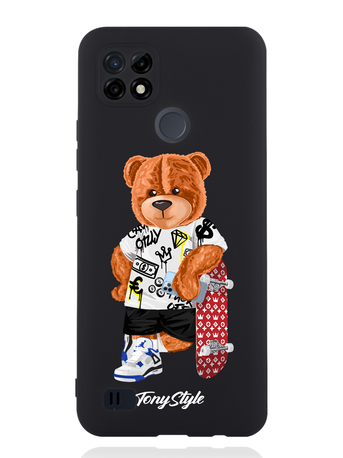 

Чехол Tony Style RealMe C21 Tony Style со скейтом, Коричневый;черный;красный, RealMe C21 Tony Style со скейтом