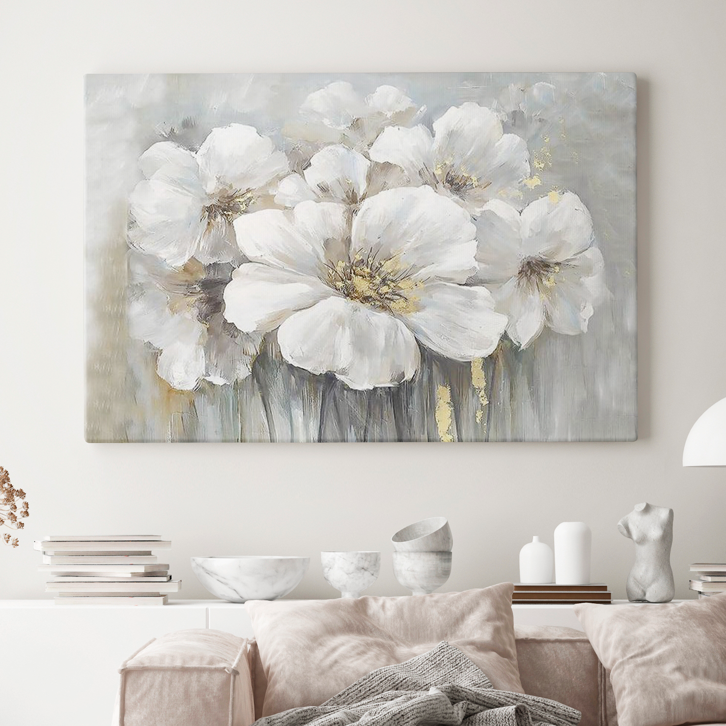 

Интерьерная картина на стену Art Debut Gallery, 450-80х115, Белая рапсодия