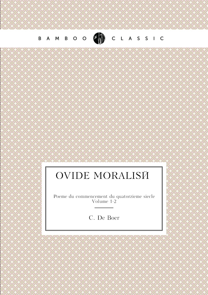 

Ovide moralise