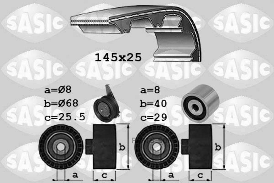 Комплект ремня ГРМ VAG A1IBIZARAPIDFABIAPOLO 20622₽