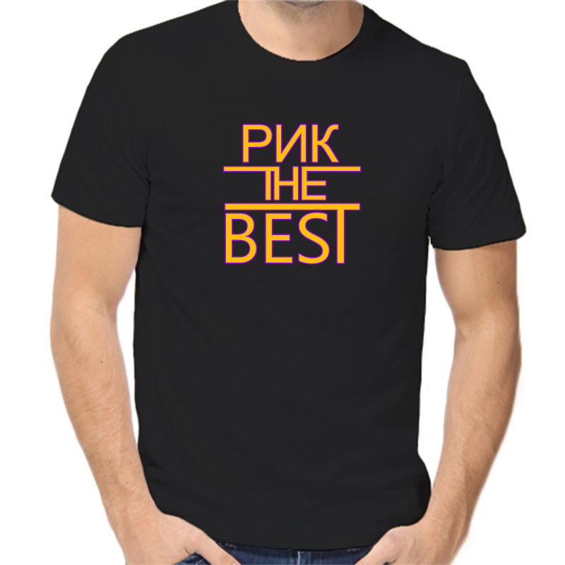 

Футболка мужская черная 46 р-р рик the best, Черный, fm_rik_the_best