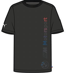 

Футболка мужская PUMA BMW MMS Logo Tee + черная S, Черный, BMW MMS Logo Tee +