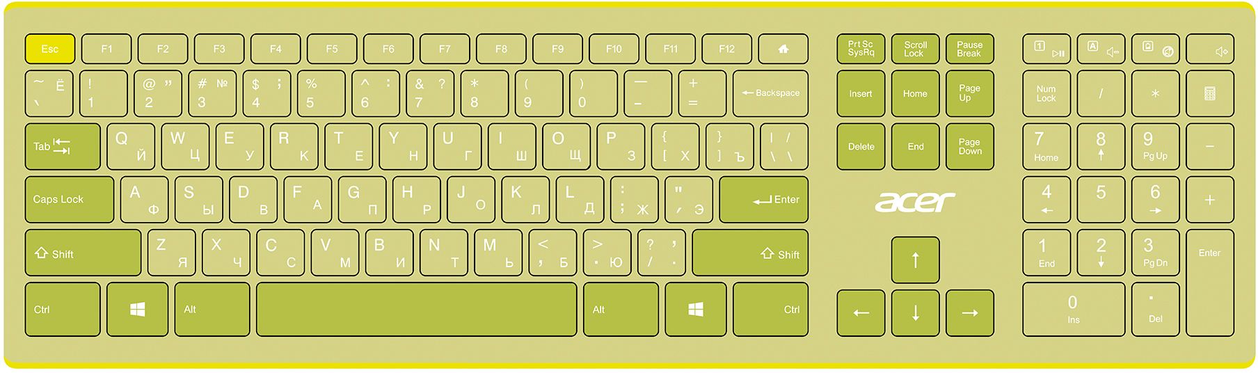 Комплект клавиатура и мышь ACER OCC205 ZL.ACCEE.00E