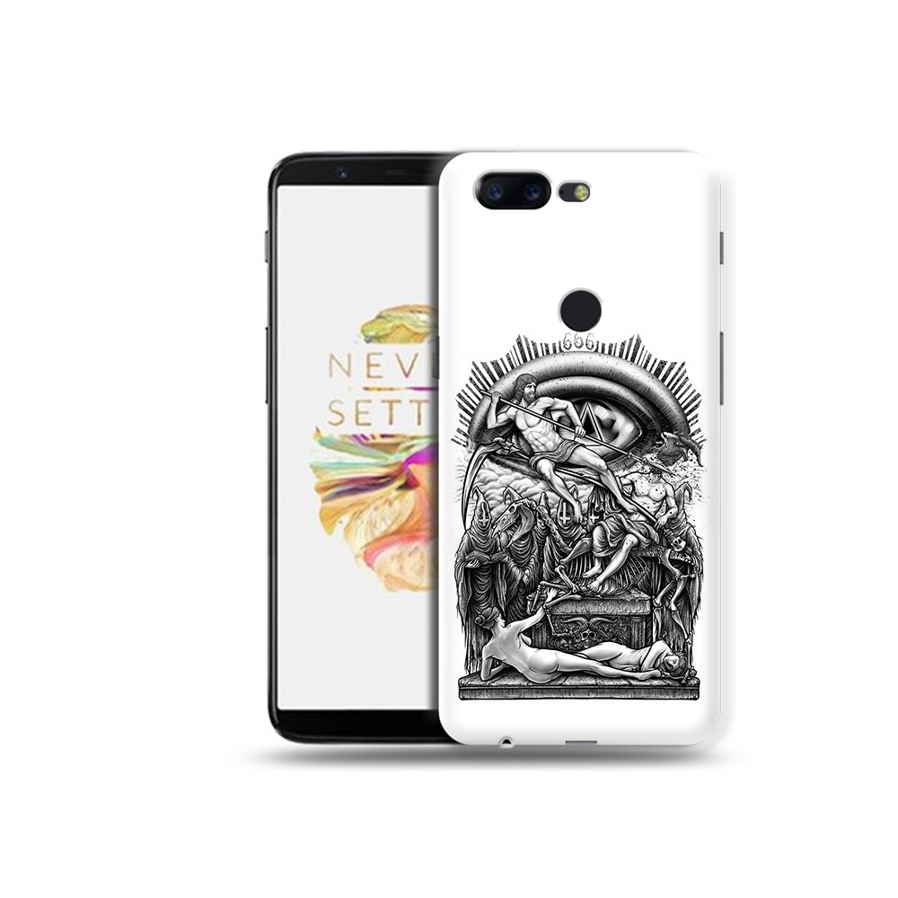 

Чехол MyPads Tocco для OnePlus 5T оракул черно белый, Прозрачный, Tocco