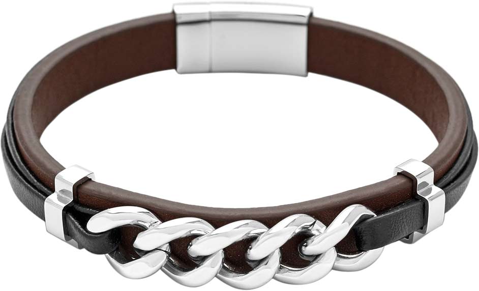 

Браслет из кожи/стали р. 20 TecArt L501101B, L501101B