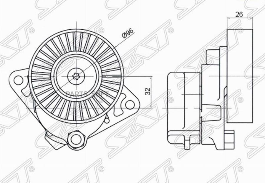 

Натяжитель Приводного Ремня Mercedes C/E/G/M/S-Class/Viano 2,4/3,2/5 Sat арт. ST-A11220008