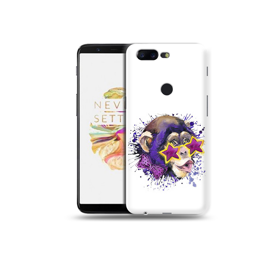 

Чехол MyPads Tocco для OnePlus 5T обезьяна в очках, Прозрачный, Tocco