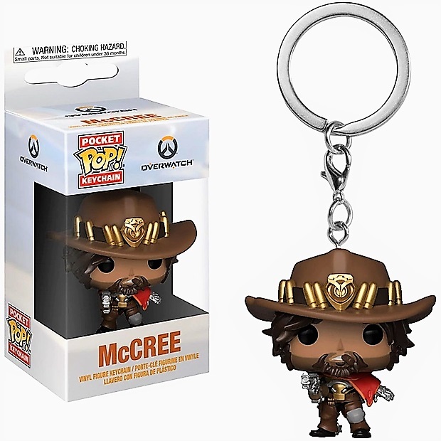 фото Брелок funko pocket pop! keychain: overwatch: mccree