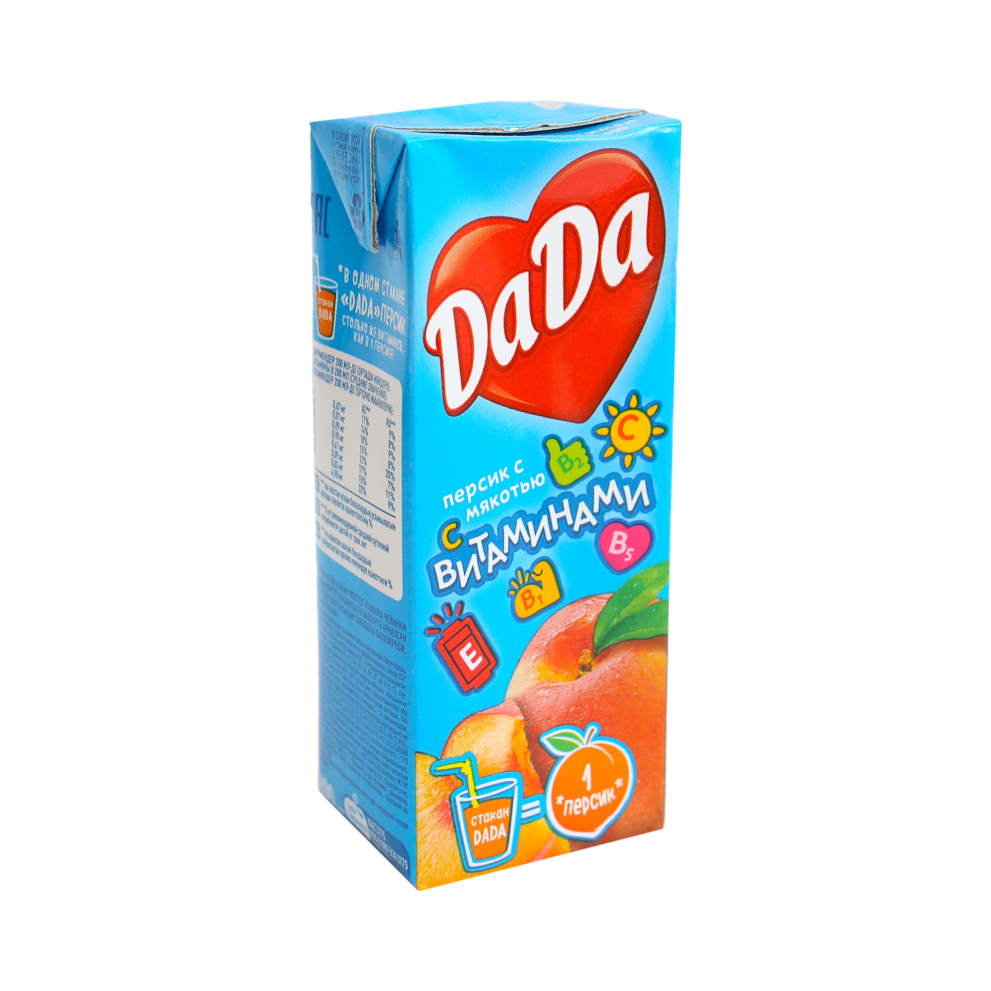 

Нектар DaDa персик с мякотью 200 мл