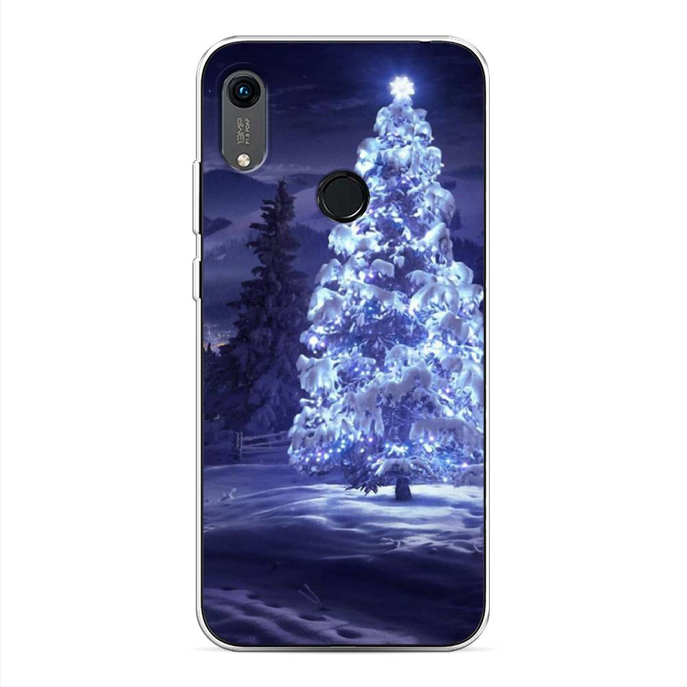 

Чехол на Huawei Y6 2019/Honor 8a/8a Pro/Y6s "Зима 4", Синий;черный;белый, 68750-2