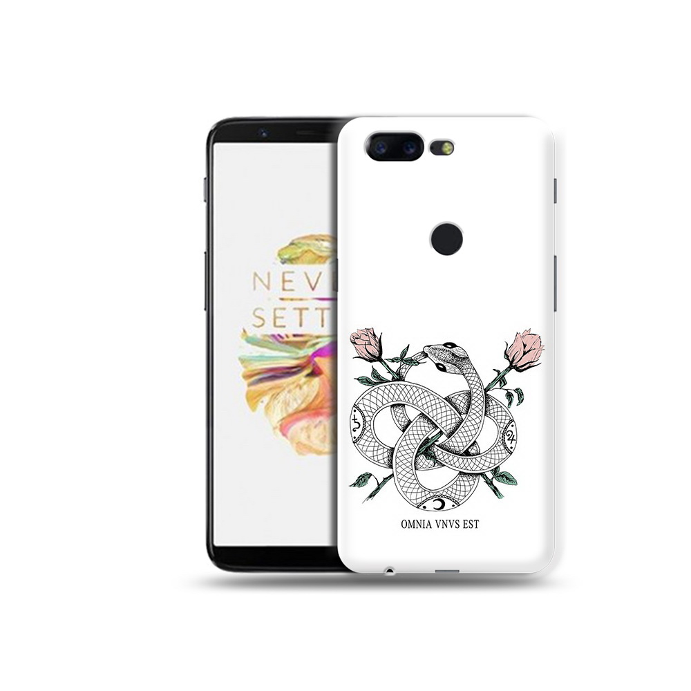 

Чехол MyPads Tocco для OnePlus 5T нарисованная змея абстракция, Прозрачный, Tocco