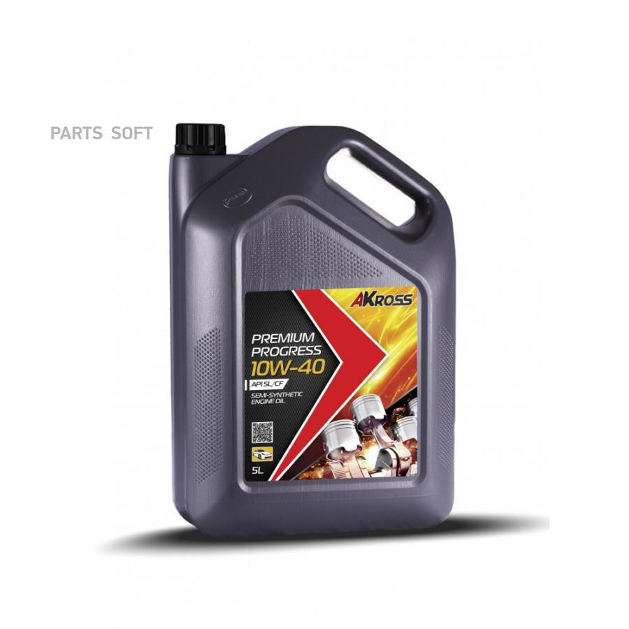

Масло Моторное 10W-40 Akross 5 Л Premium Progress Sl/Cf (Бензин)