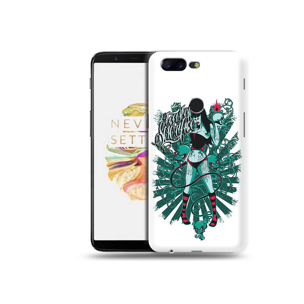 

Чехол MyPads Tocco для OnePlus 5T нарисованная девушка в татуировках, Прозрачный, Tocco