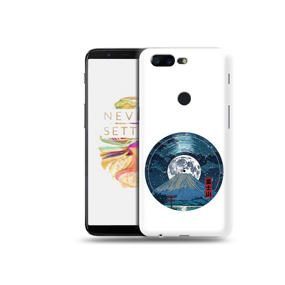 

Чехол MyPads Tocco для OnePlus 5T нарисованная виниловая гора с луной, Прозрачный, Tocco