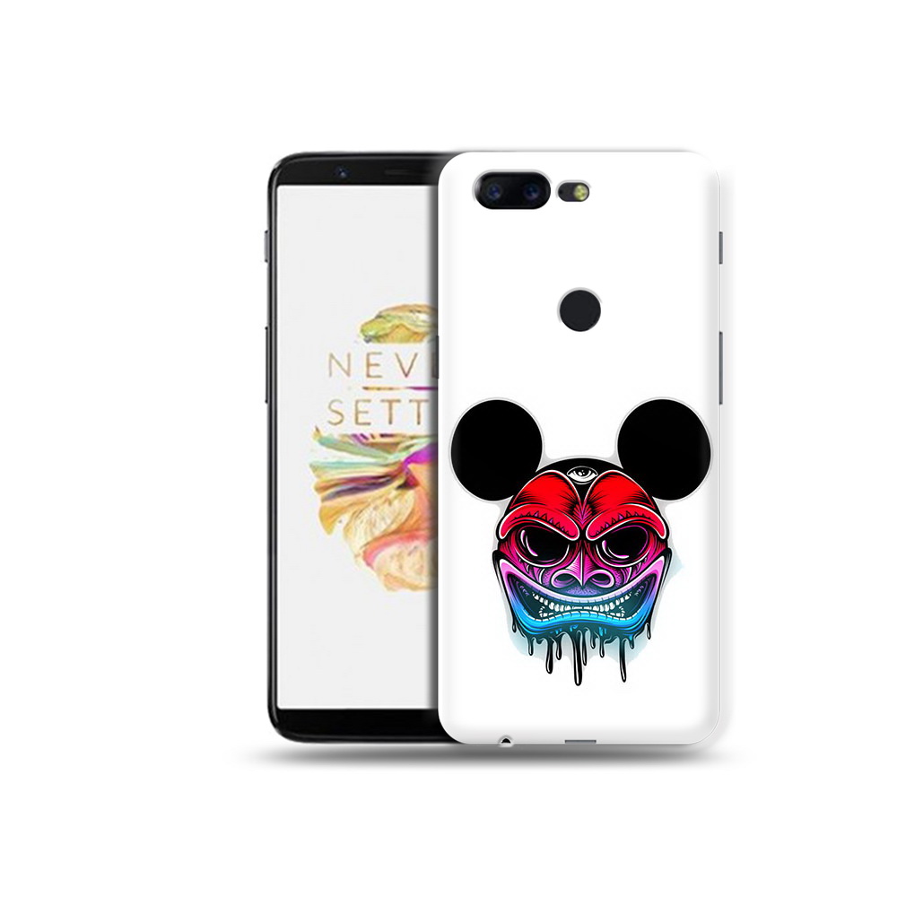 

Чехол MyPads Tocco для OnePlus 5T микки в маске, Прозрачный, Tocco
