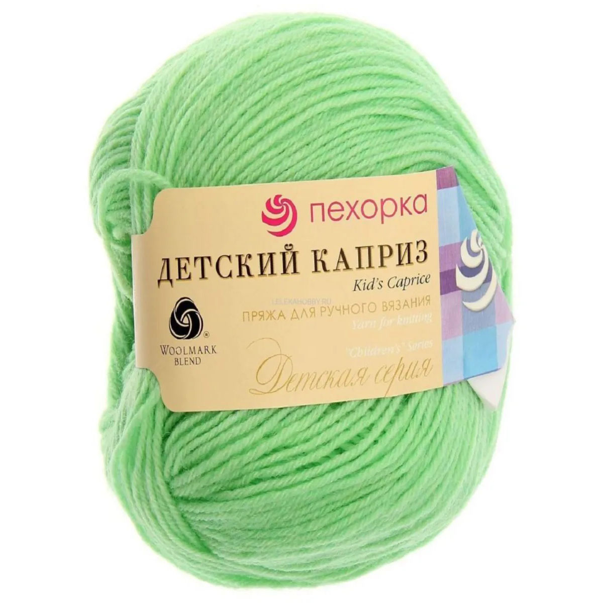 

Пряжа Пехорка 'Детский каприз трикотажный', 50г, 400м (41 салатовый), 5 мотков, Зеленый