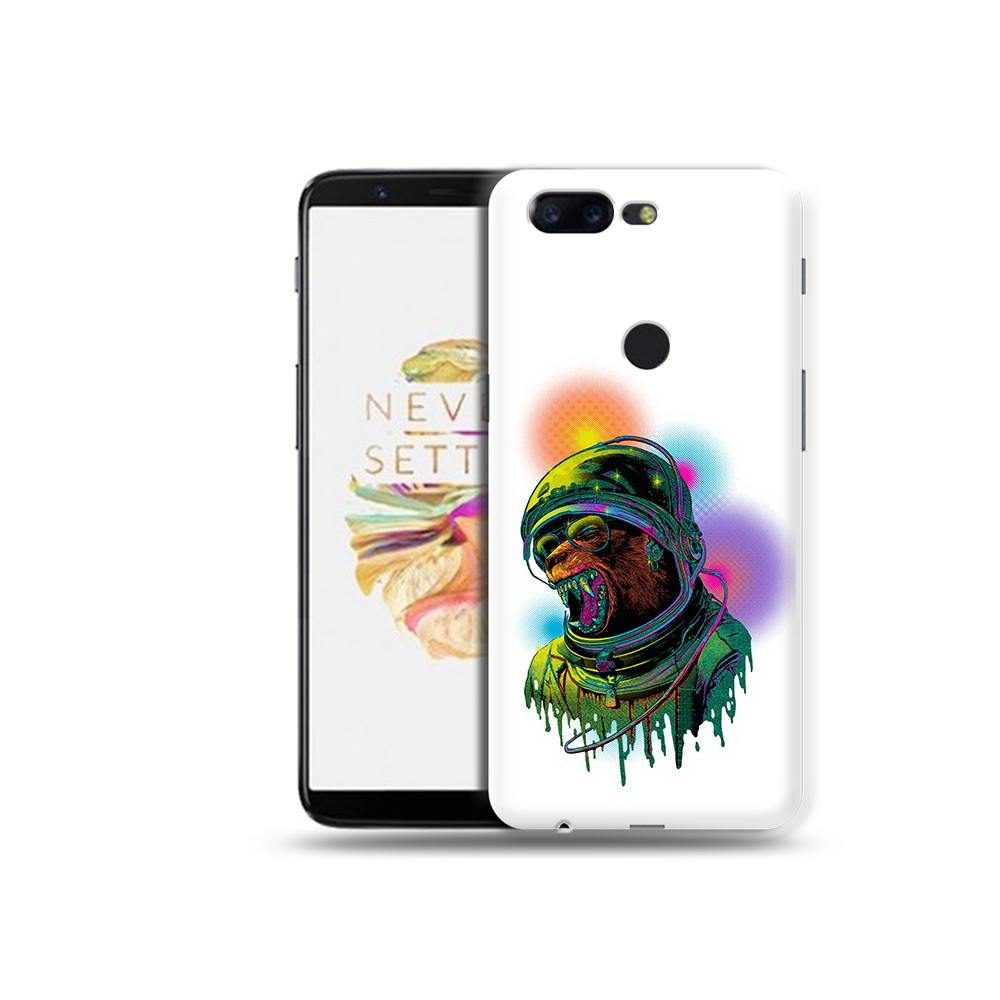 

Чехол MyPads Tocco для OnePlus 5T медведь космонавт, Прозрачный, Tocco