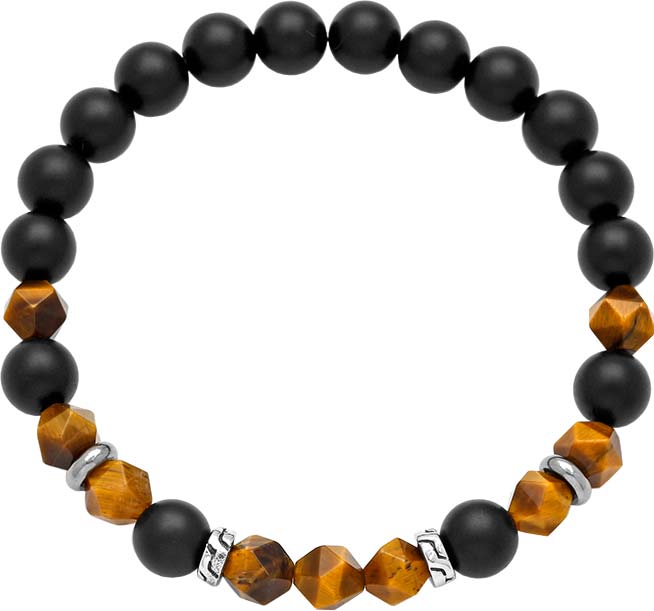 

Браслет из стали р. 20 TecArt L553901B, агат, L553901B