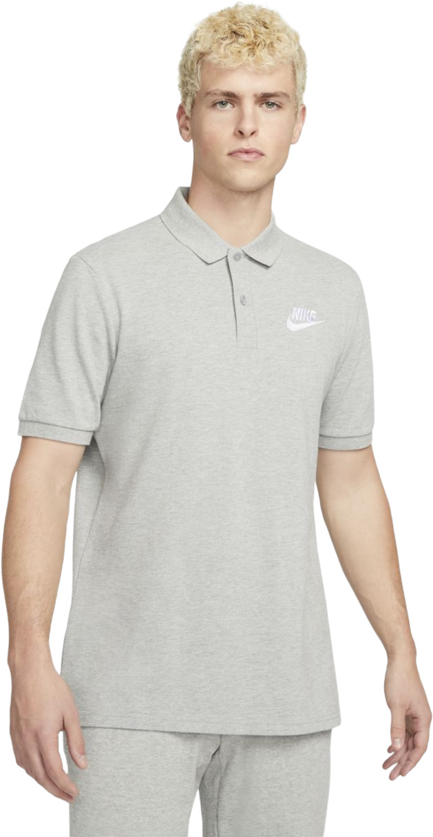 Футболка мужская Nike M Sportswear Polo Matchup Pique Shirt серая M