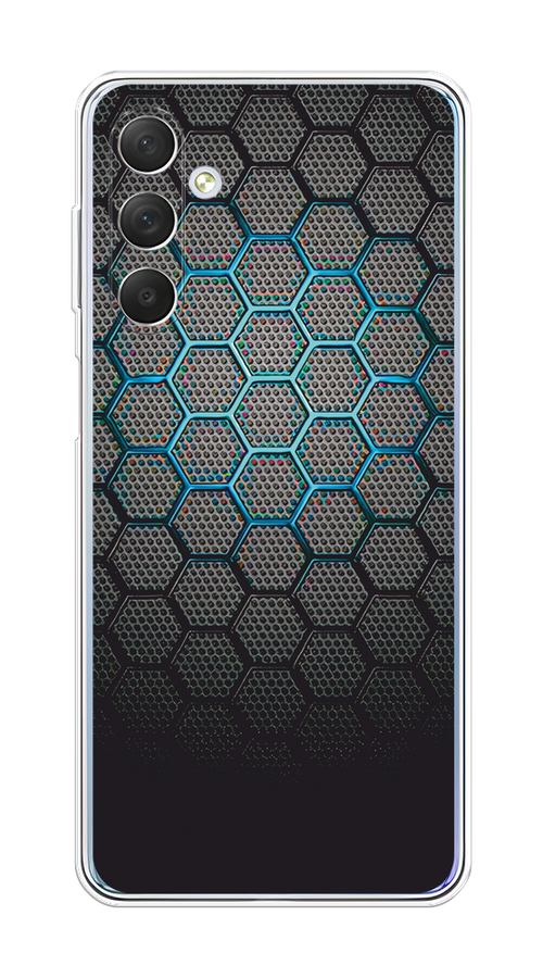 

Чехол Awog на Samsung Galaxy M54 "Бирюзовые соты", Бирюзовый;синий;черный, 2108250-1