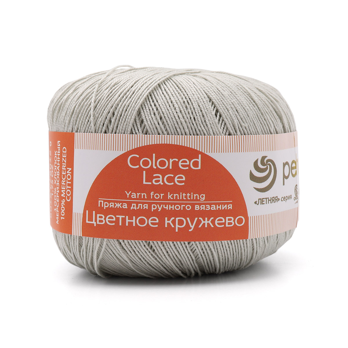 фото Пряжа пехорка 'цветное кружево', 50г, 475м (100% хлопок) (276 перламутр), 4 мотка