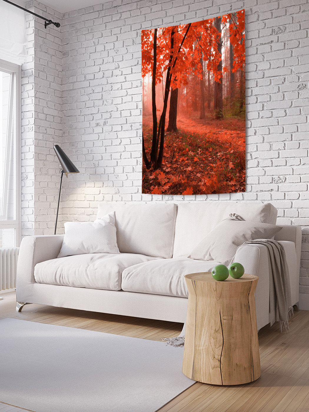 

Вертикальное фотопанно на стену JoyArty Красный лес 100x150 см, Красный лес