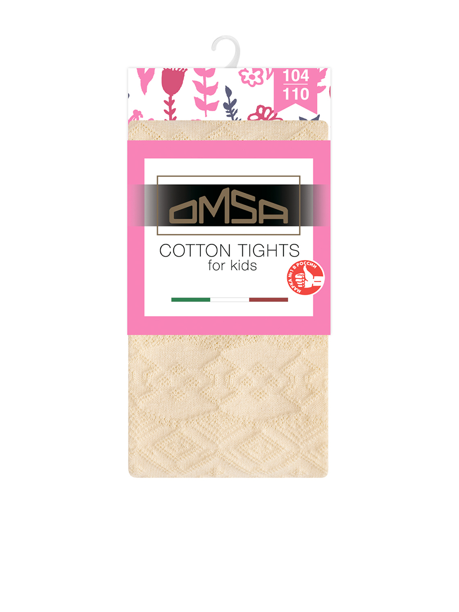 

Колготки детские Omsa kids Collant 12A12-1 с жаккардовым рисунком, белый, 92-98, Collant 12A12-1 с жаккардовым рисунком