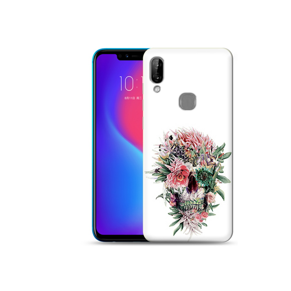 

Чехол MyPads Tocco для Lenovo S5 Pro череп из цветов, Прозрачный, Tocco