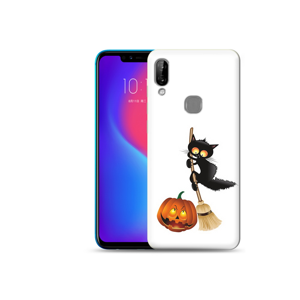 

Чехол MyPads Tocco для Lenovo S5 Pro хэлуинский котик, Прозрачный, Tocco