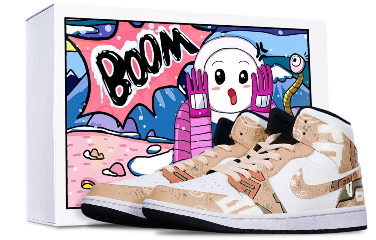 

Кеды унисекс Jordan Air Jordan 1 mid бежевые 44.5 EU, Бежевый, Air Jordan 1 mid