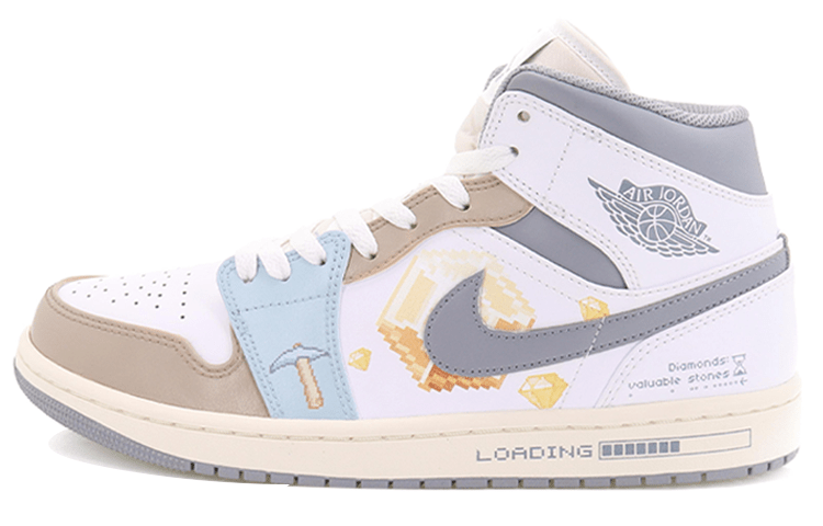 

Кеды унисекс Jordan Air Jordan 1 mid бежевые 41 EU, Бежевый, Air Jordan 1 mid