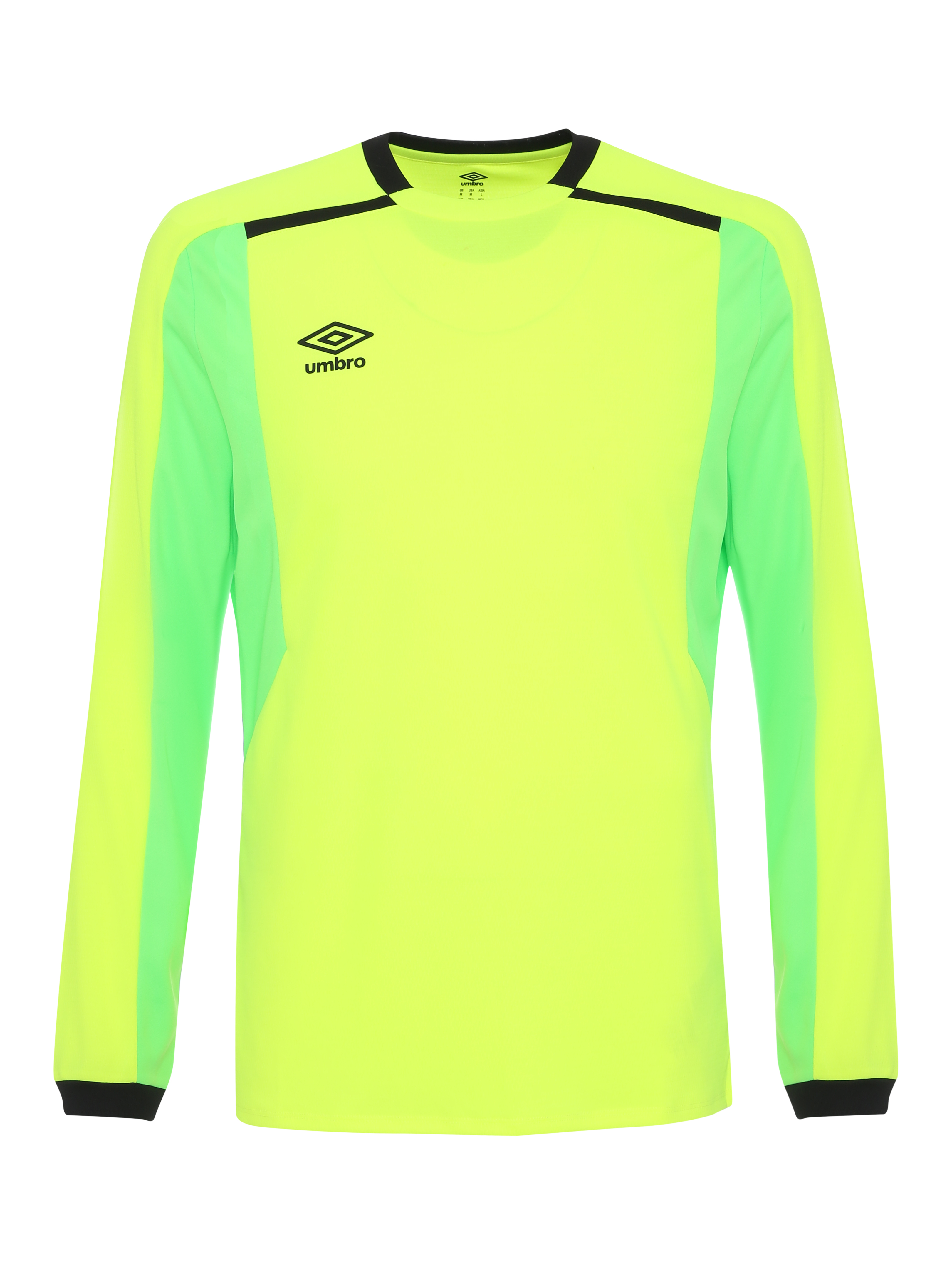 фото Лонгслив футбольный umbro astro gk jersey, неоновый желтый, m