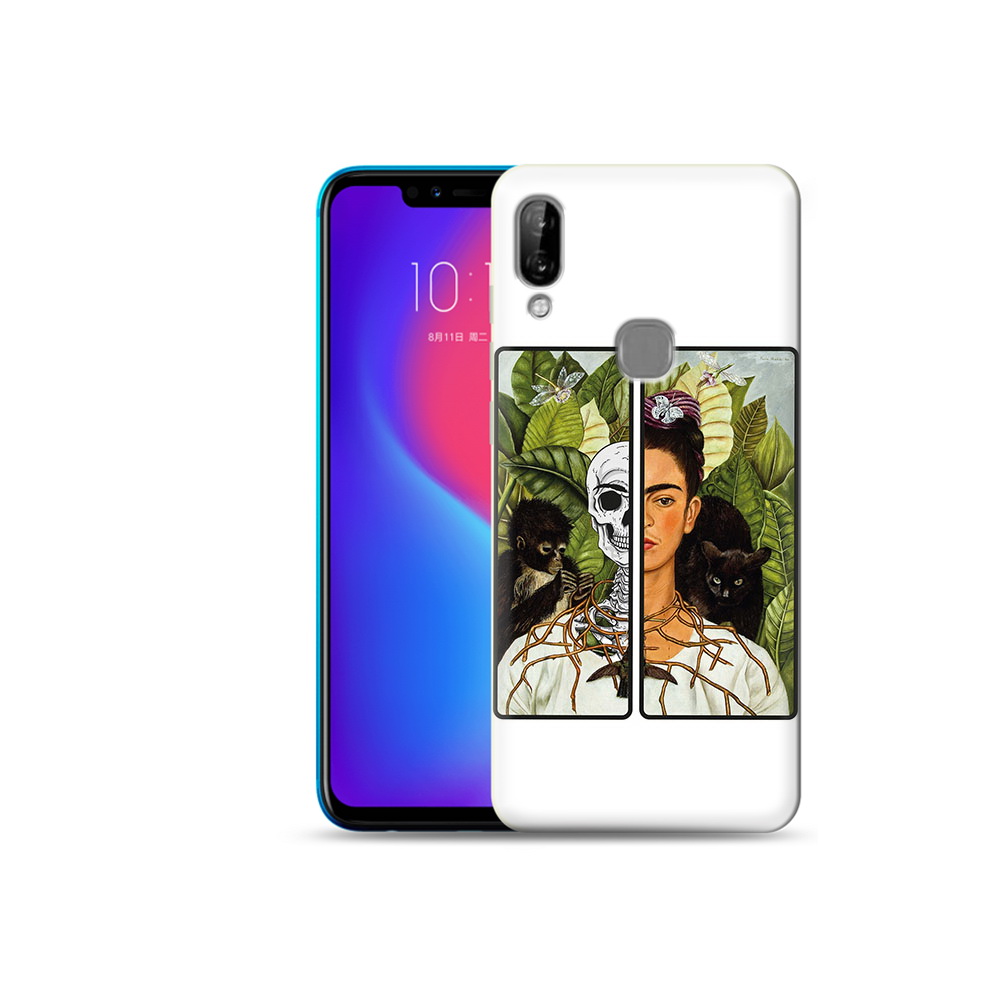 

Чехол MyPads Tocco для Lenovo S5 Pro сдвоенная картинка девушка скелет, Прозрачный, Tocco