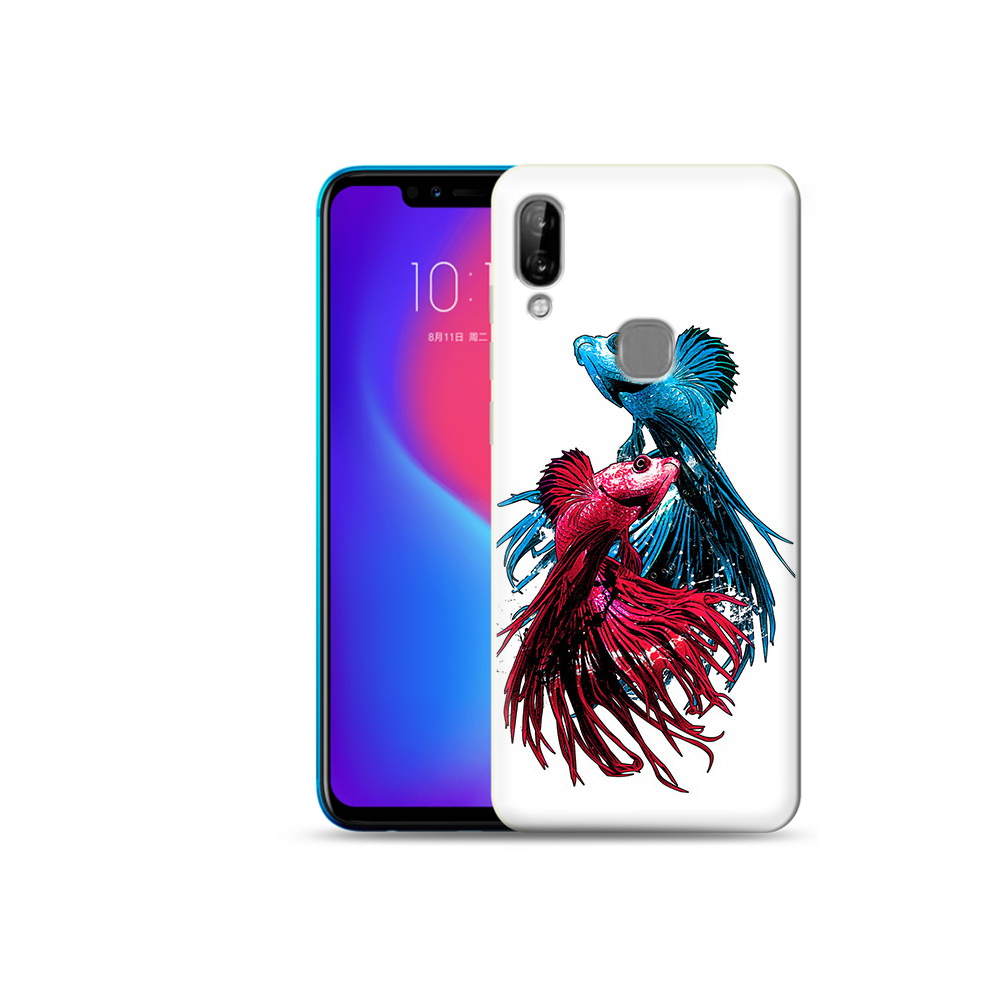 

Чехол MyPads Tocco для Lenovo S5 Pro рыбы петушки, Прозрачный, Tocco