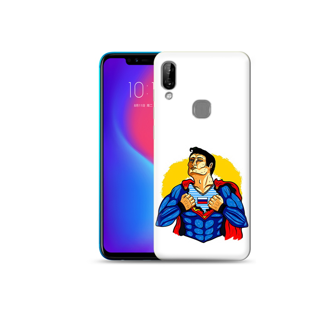 

Чехол MyPads Tocco для Lenovo S5 Pro русский супермен, Прозрачный, Tocco