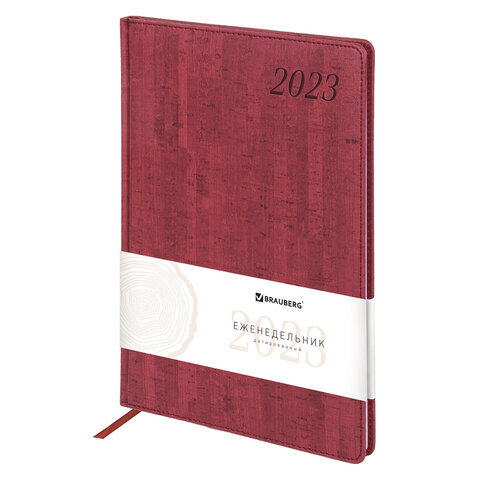 

Еженедельник датированный 2023 BRAUBERG Wood 113941